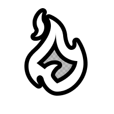 Flame element icon